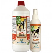 Ecodor за отстраняване на миризми и петна - 0,25 литра + EcoPet - 1 литър. бутилка пълнител